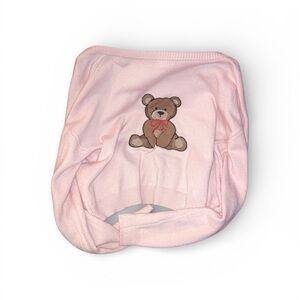 Love Theory Essentials Pink Teddy Bear Cardigan Sweater XL